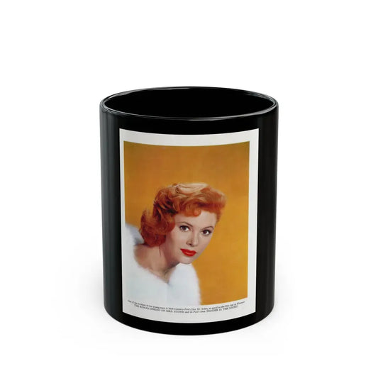 Jill St. John #323 - 7x9.5 Late 50's Color Glamour Portrait Photo Magazine Page (Vintage Female Icon) Black Coffee Mug 11oz - Go Mug Yourself