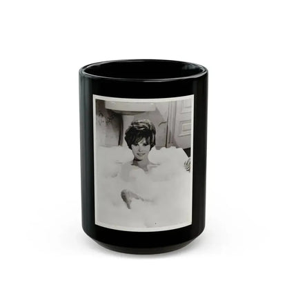 Jill St. John #326 (Vintage Female Icon) Black Coffee Mug 15oz - Go Mug Yourself