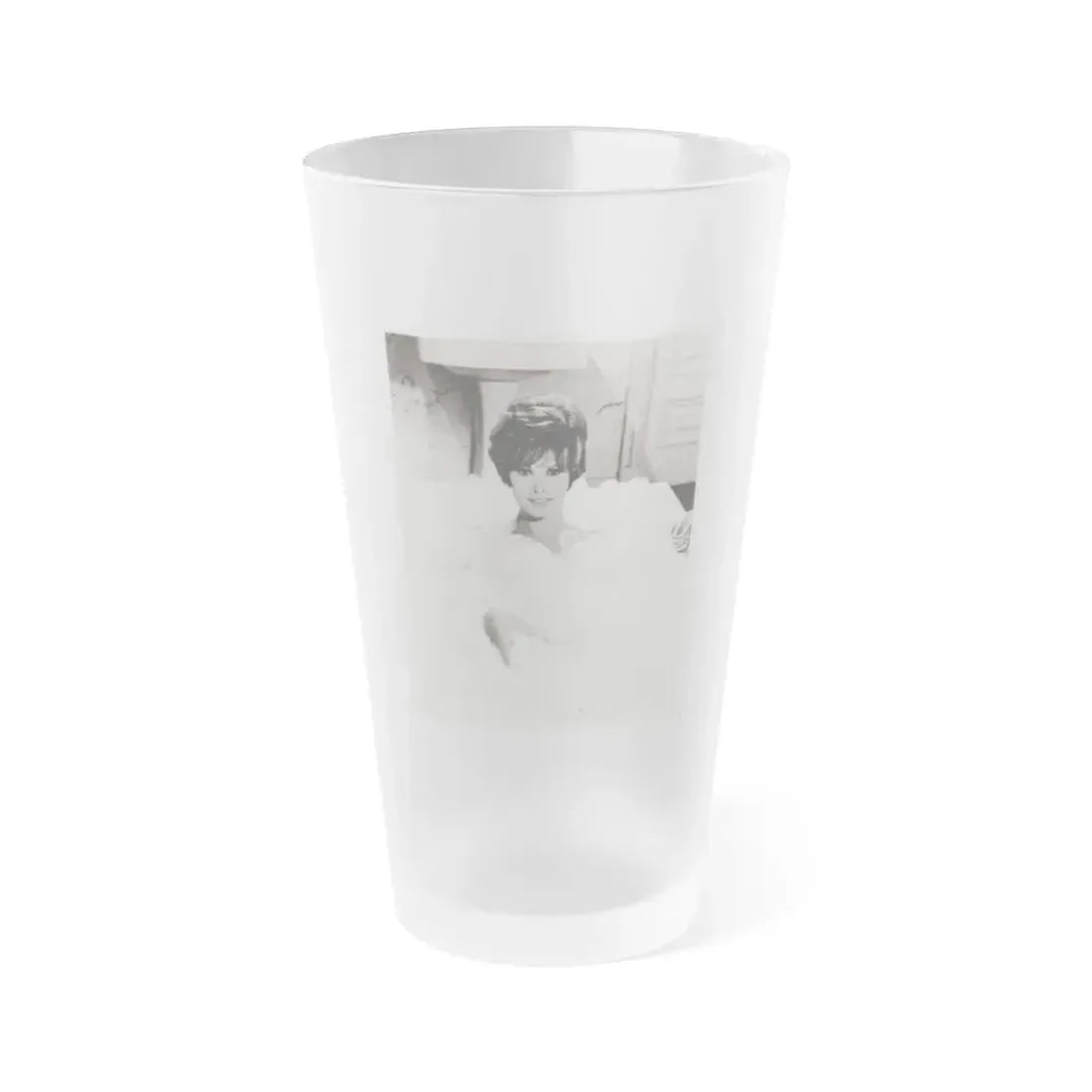 Jill St. John #326 (Vintage Female Icon) Frosted Pint Glass 16oz 16oz Frosted - Go Mug Yourself