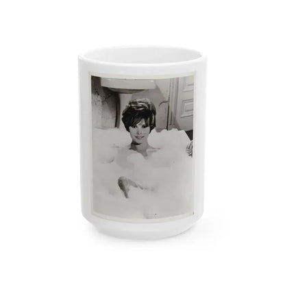 Jill St. John #326 (Vintage Female Icon) White Coffee Mug 15oz - Go Mug Yourself