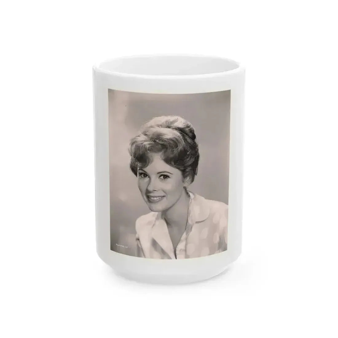 Jill St. John #331 (Vintage Female Icon) White Coffee Mug 15oz - Go Mug Yourself