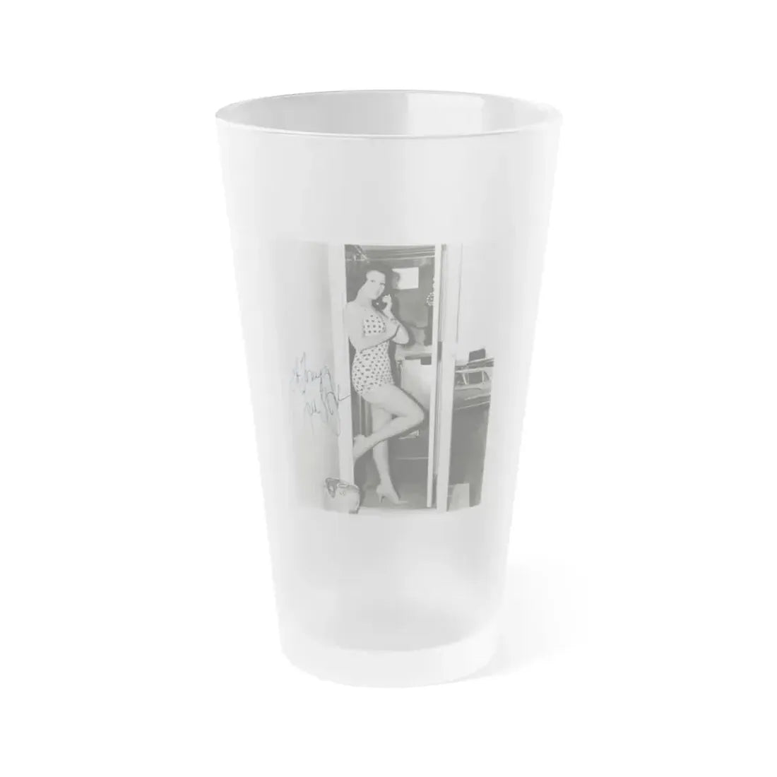 Jill St. John #332 (Vintage Female Icon) Frosted Pint Glass 16oz 16oz Frosted - Go Mug Yourself