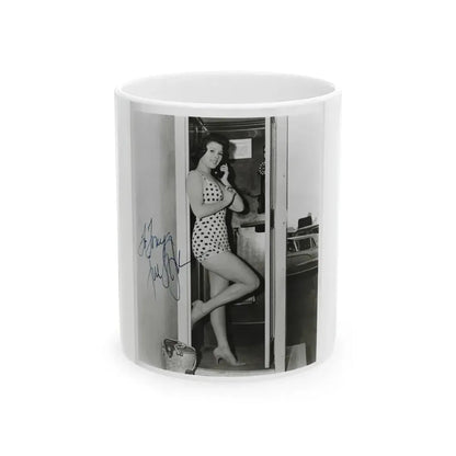 Jill St. John #332 (Vintage Female Icon) White Coffee Mug 11oz - Go Mug Yourself