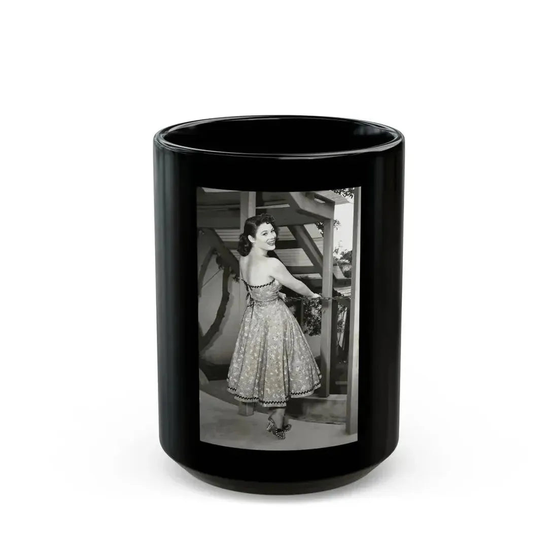 Jill St. John #333 (Vintage Female Icon) Black Coffee Mug 15oz - Go Mug Yourself