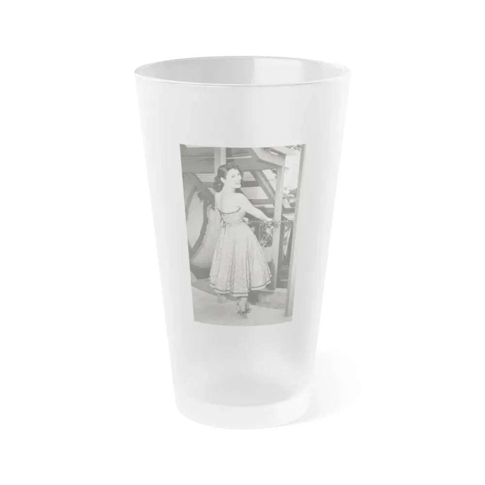 Jill St. John #333 (Vintage Female Icon) Frosted Pint Glass 16oz 16oz Frosted - Go Mug Yourself