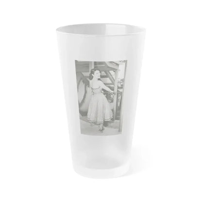Jill St. John #333 (Vintage Female Icon) Frosted Pint Glass 16oz 16oz Frosted - Go Mug Yourself