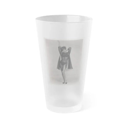 Jill St. John #335 - 8x10 B&W 60's Era HQ Reprint Photo (Vintage Female Icon) Frosted Pint Glass 16oz 16oz Frosted - Go Mug Yourself