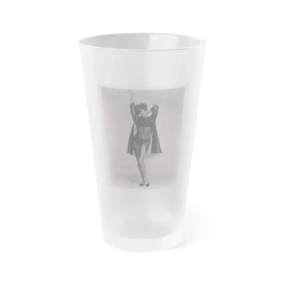 Jill St. John #335 - 8x10 B&W 60's Era HQ Reprint Photo (Vintage Female Icon) Frosted Pint Glass 16oz 16oz Frosted - Go Mug Yourself
