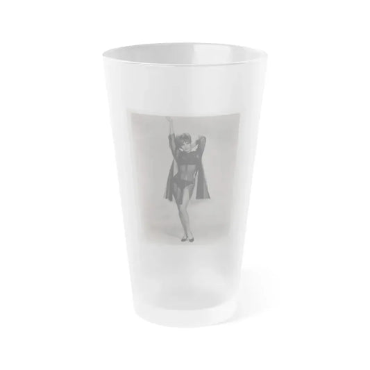 Jill St. John #335 - 8x10 B&W 60's Era HQ Reprint Photo (Vintage Female Icon) Frosted Pint Glass 16oz 16oz Frosted - Go Mug Yourself