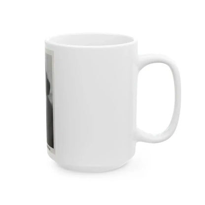 Jill St. John #337 - 1 Small B&W Glamour Portrait on Page 21 from DE LACH Dutch Dutch Movie Star Magzine 4-24-1959 (Vintage Female Icon) White Coffee Mug - Go Mug Yourself