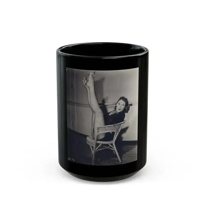 Jill St. John #38 (Vintage Female Icon) Black Coffee Mug 15oz - Go Mug Yourself