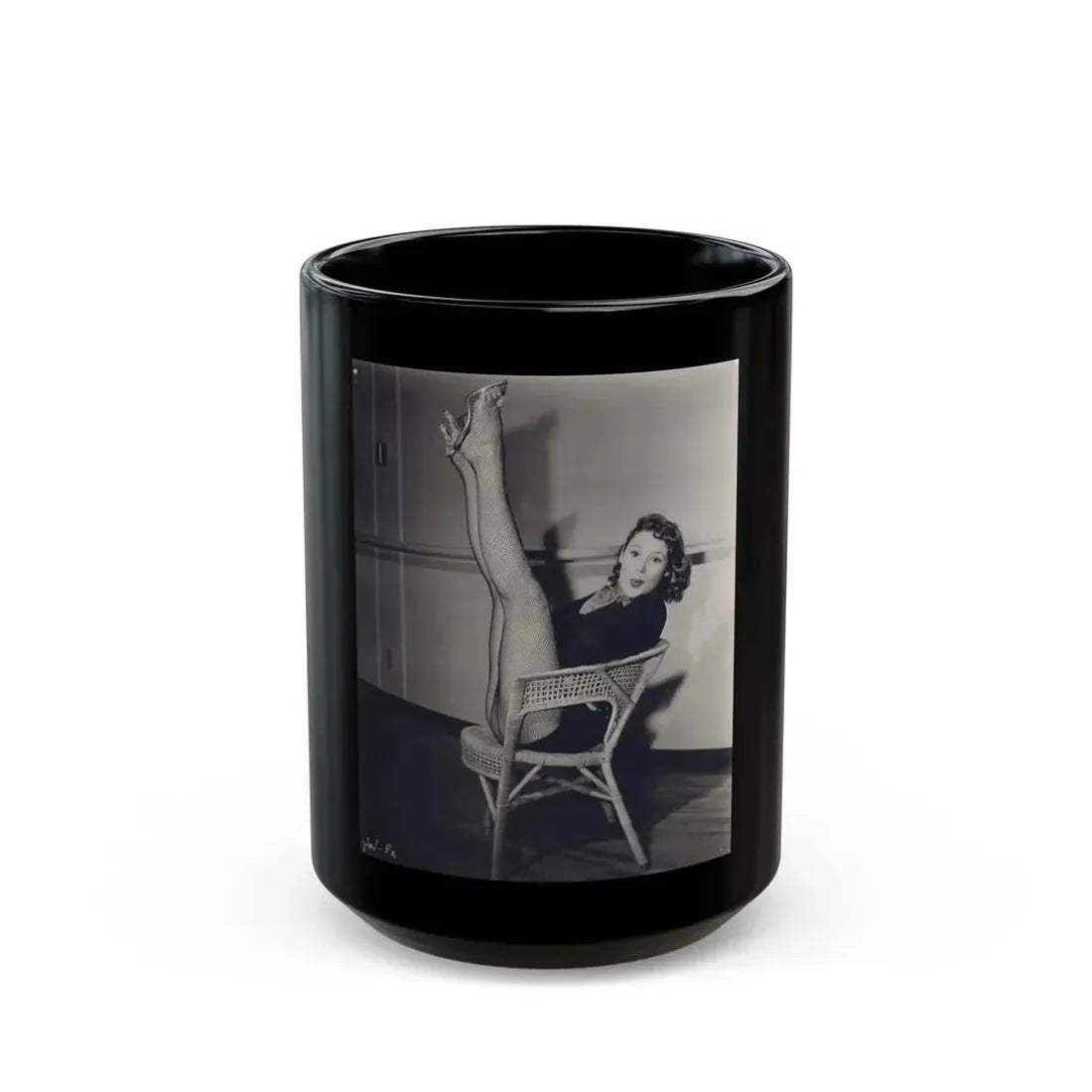 Jill St. John #38 (Vintage Female Icon) Black Coffee Mug 15oz - Go Mug Yourself