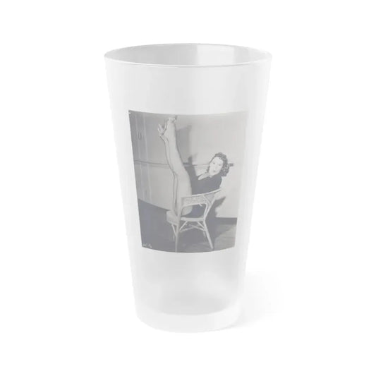 Jill St. John #38 (Vintage Female Icon) Frosted Pint Glass 16oz 16oz Frosted - Go Mug Yourself