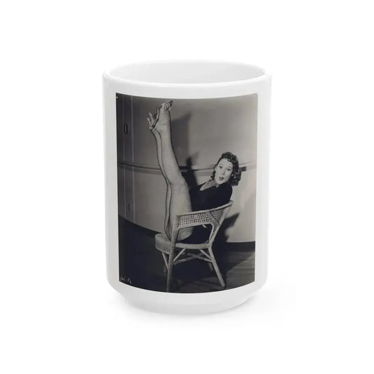 Jill St. John #38 (Vintage Female Icon) White Coffee Mug 15oz - Go Mug Yourself