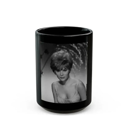 Jill St. John #86 (Vintage Female Icon) Black Coffee Mug 15oz - Go Mug Yourself