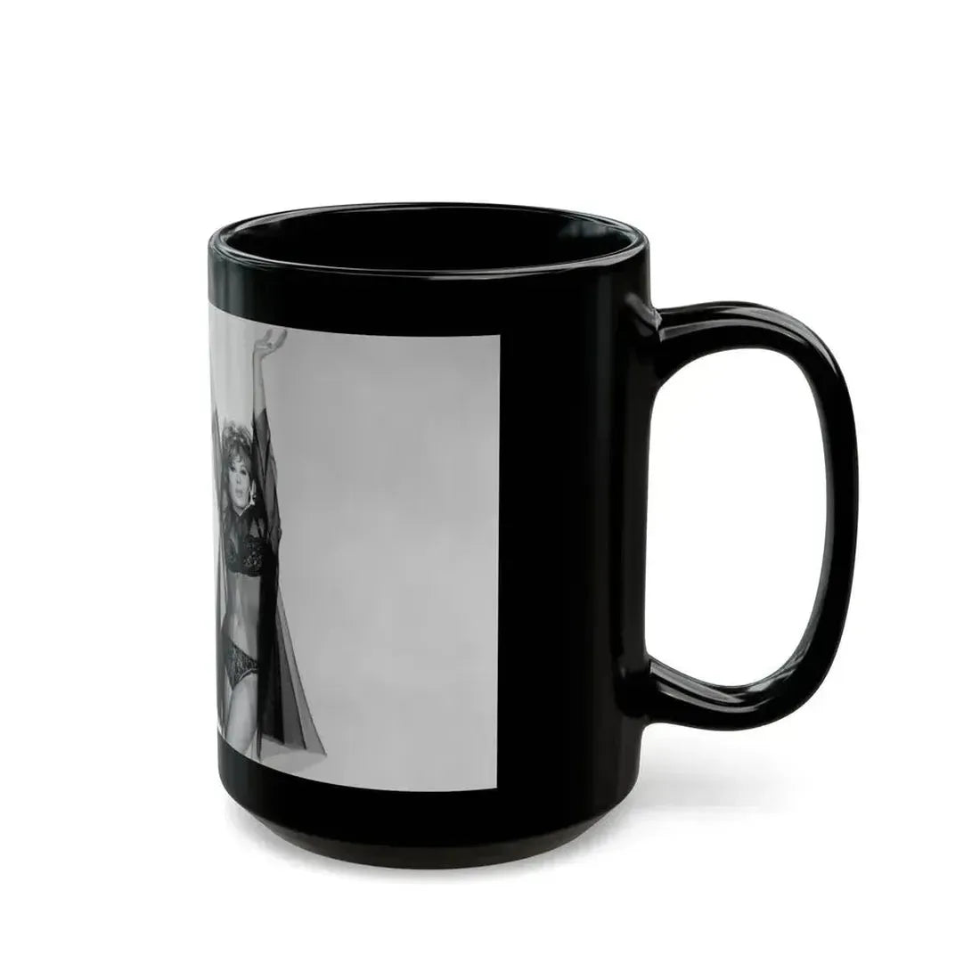 Jill St. John #99 (Vintage Female Icon) Black Coffee Mug - Go Mug Yourself