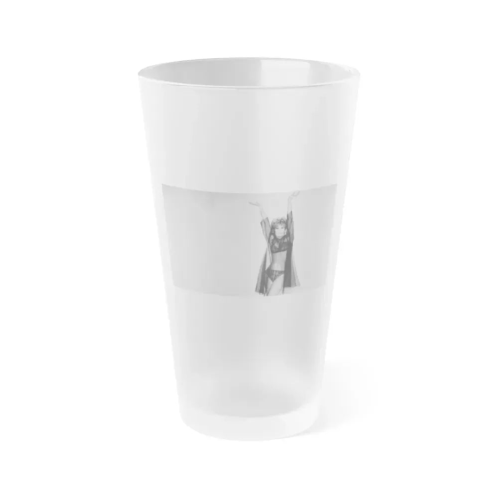 Jill St. John #99 (Vintage Female Icon) Frosted Pint Glass 16oz 16oz Frosted - Go Mug Yourself