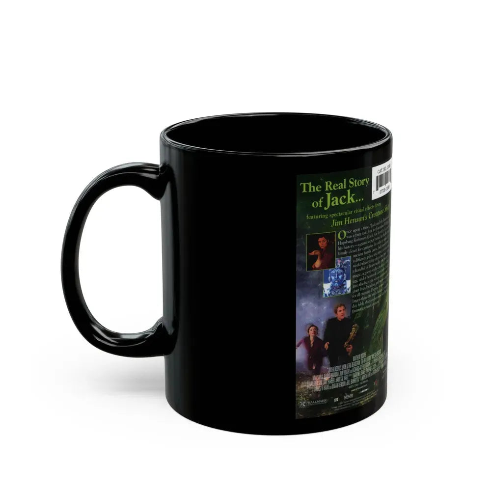 JIM HENSONS JACK AND THE BEANSTALK THE REAL STORY (VHS COVER) - Black Coffee Mug - Go Mug Yourself
