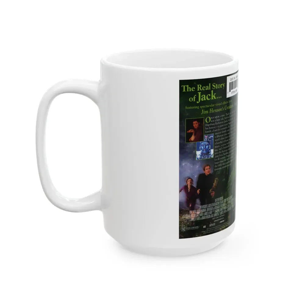 JIM HENSONS JACK AND THE BEANSTALK THE REAL STORY (VHS COVER) - White Coffee Mug - Go Mug Yourself