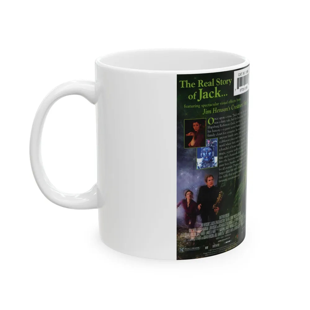 JIM HENSONS JACK AND THE BEANSTALK THE REAL STORY (VHS COVER) - White Coffee Mug-Go Mug Yourself