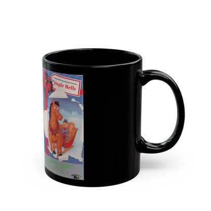 JINGLE BELLS FAMILY HOME ENTERTAINMENT (VHS COVER) - Black Coffee Mug-Go Mug Yourself