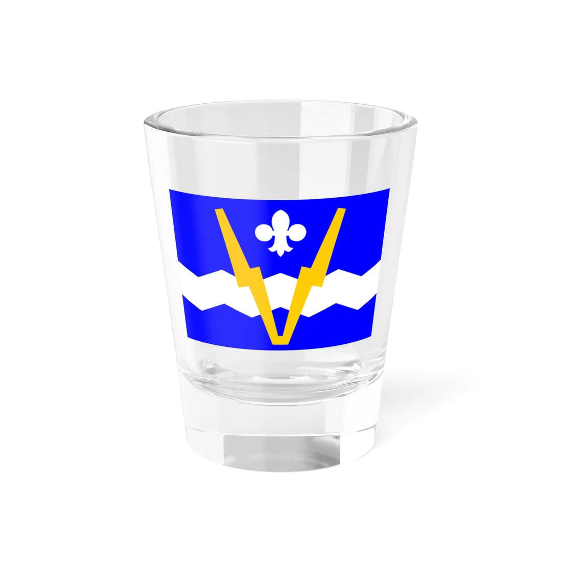 JJ Flag of Shawinigan (Canada) Shot Glass 1.5oz 1.5oz - Go Mug Yourself