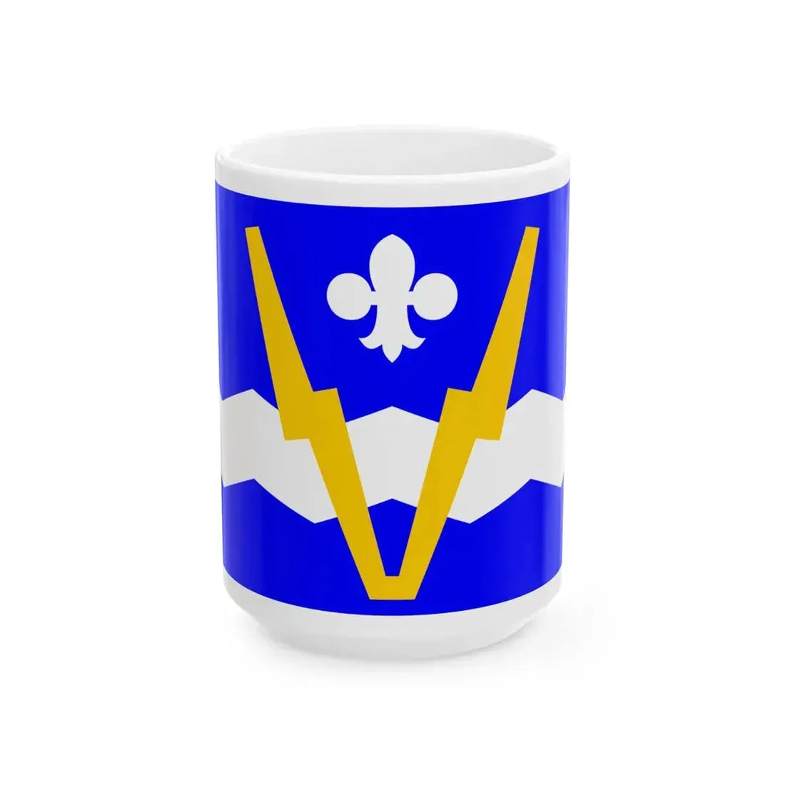 JJ Flag of Shawinigan (Canada) White Coffee Mug 15oz - Go Mug Yourself
