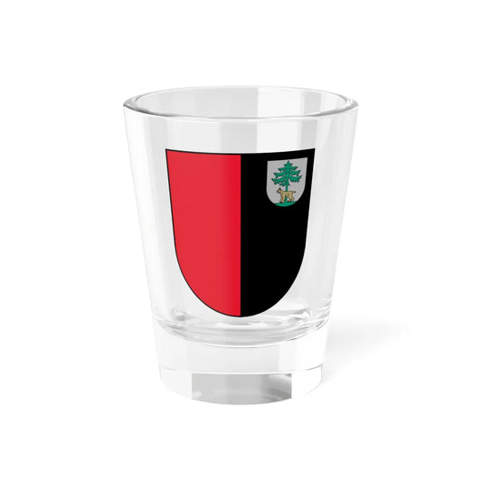 Jēkabpils apriņķa ģerbonis (Latvia) (Coat of Arms) Shot Glass 1.5oz 1.5oz - Go Mug Yourself