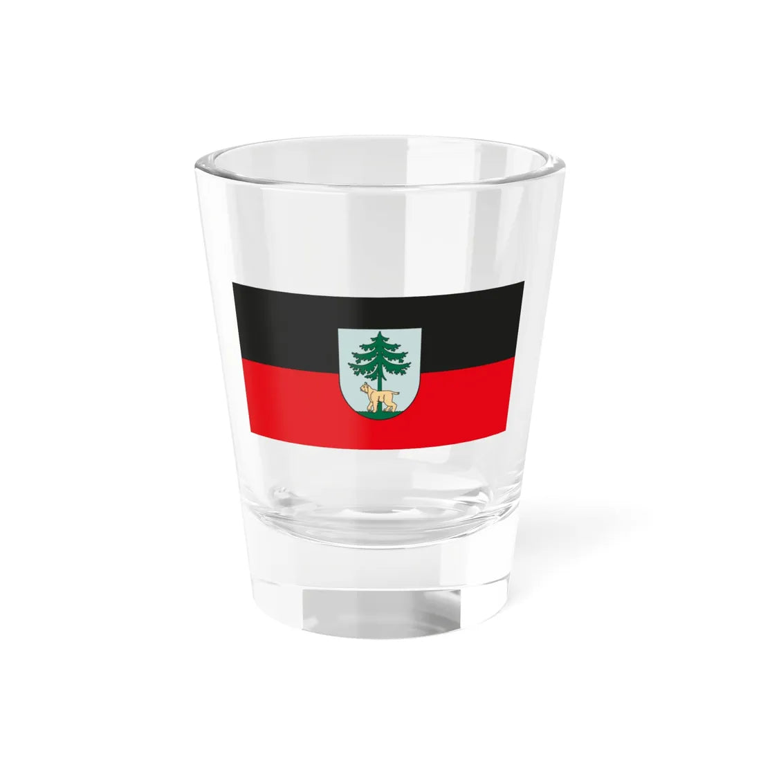 Jēkabpils flag (Latvia) Shot Glass 1.5oz 1.5oz - Go Mug Yourself