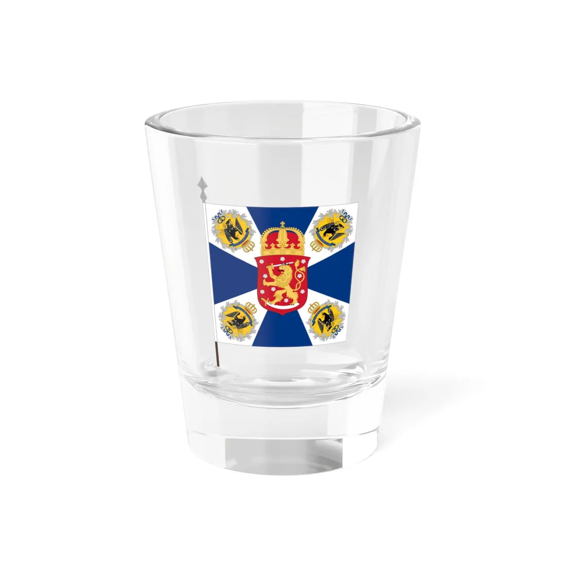 Jääkärilippu (Finland) Shot Glass 1.5oz 1.5oz - Go Mug Yourself