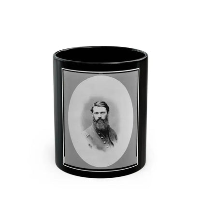 J.M. Schoonmaker, Half-Length Portrait, Facing Front, In Union Uniform (U.S. Civil War) Black Coffee Mug 11oz - Go Mug Yourself
