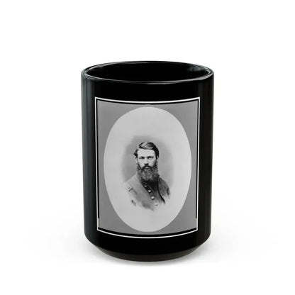 J.M. Schoonmaker, Half-Length Portrait, Facing Front, In Union Uniform (U.S. Civil War) Black Coffee Mug 15oz - Go Mug Yourself