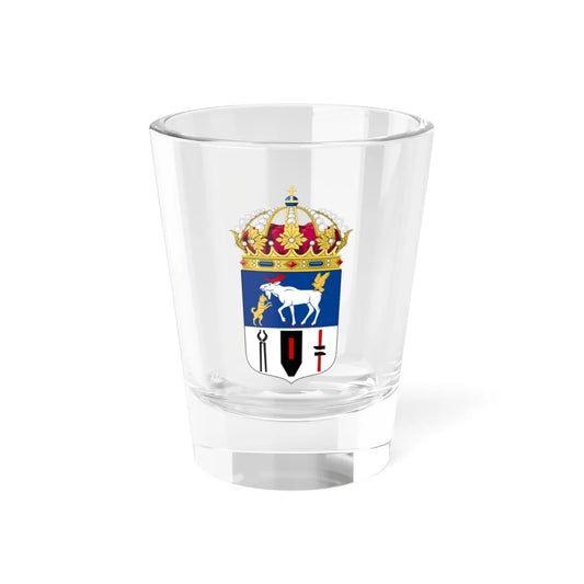 Jämtlands läns vapen crowned (Sweden) (Coat of Arms) Shot Glass 1.5oz 1.5oz - Go Mug Yourself