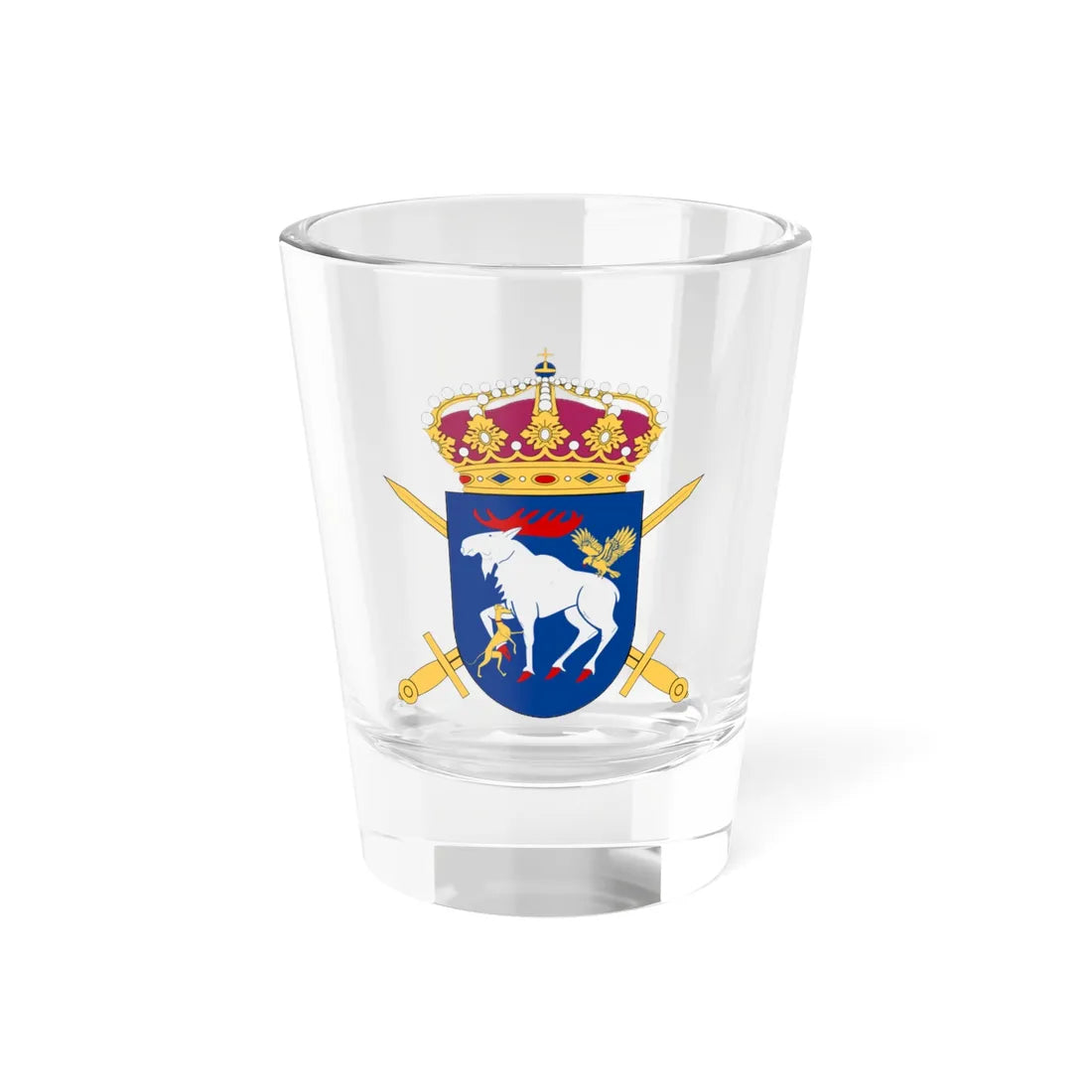 Jämtlandsgruppen vapen (Sweden) (Coat of Arms) Shot Glass 1.5oz 1.5oz - Go Mug Yourself