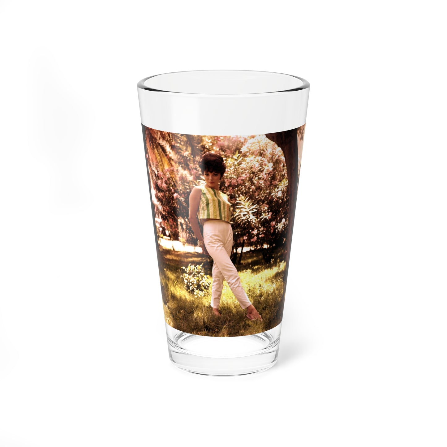 Joan Collins #01 (Vintage Female Icon) Pint Glass 16oz-16oz-Go Mug Yourself