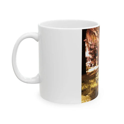 Joan Collins #01 (Vintage Female Icon) White Coffee Mug - Go Mug Yourself