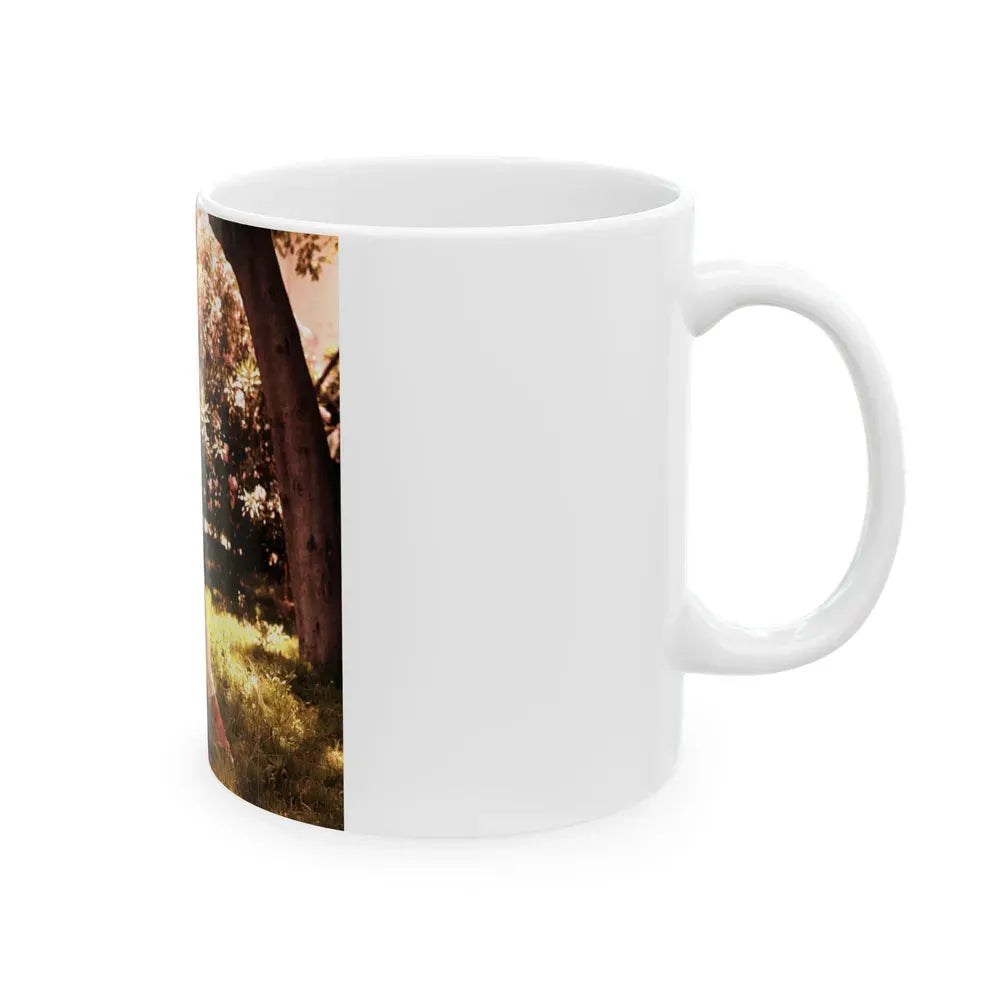 Joan Collins #01 (Vintage Female Icon) White Coffee Mug - Go Mug Yourself
