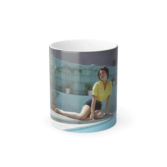 Joan Collins #02 (Vintage Female Icon) Color Changing Coffee Mug 11oz - Go Mug Yourself