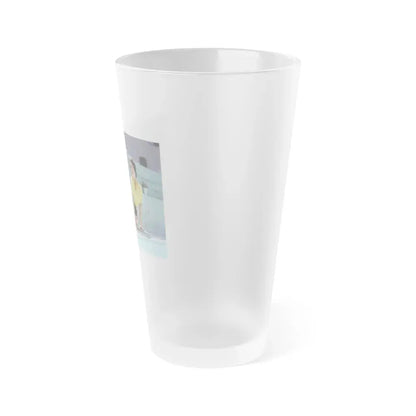 Joan Collins #02 (Vintage Female Icon) Frosted Pint Glass 16oz - Go Mug Yourself
