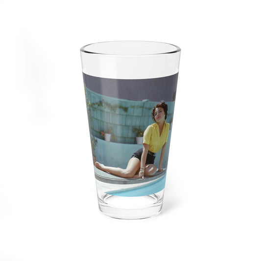 Joan Collins #02 (Vintage Female Icon) Pint Glass 16oz-16oz-Go Mug Yourself