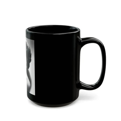 Joan Collins #103 (Vintage Female Icon) Black Coffee Mug - Go Mug Yourself