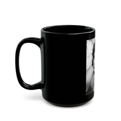 Joan Collins #103 (Vintage Female Icon) Black Coffee Mug - Go Mug Yourself