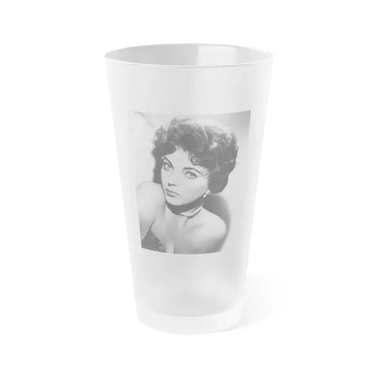 Joan Collins #103 (Vintage Female Icon) Frosted Pint Glass 16oz 16oz Frosted - Go Mug Yourself