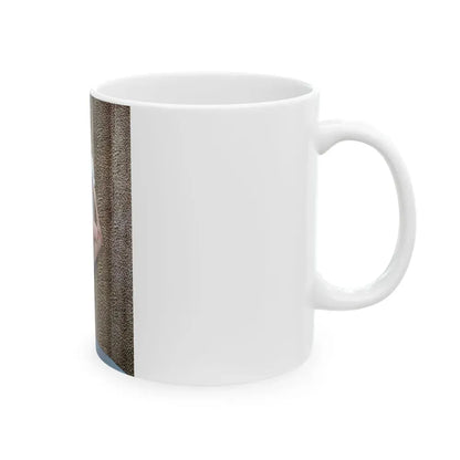 Joan Collins #11 (Vintage Female Icon) White Coffee Mug - Go Mug Yourself