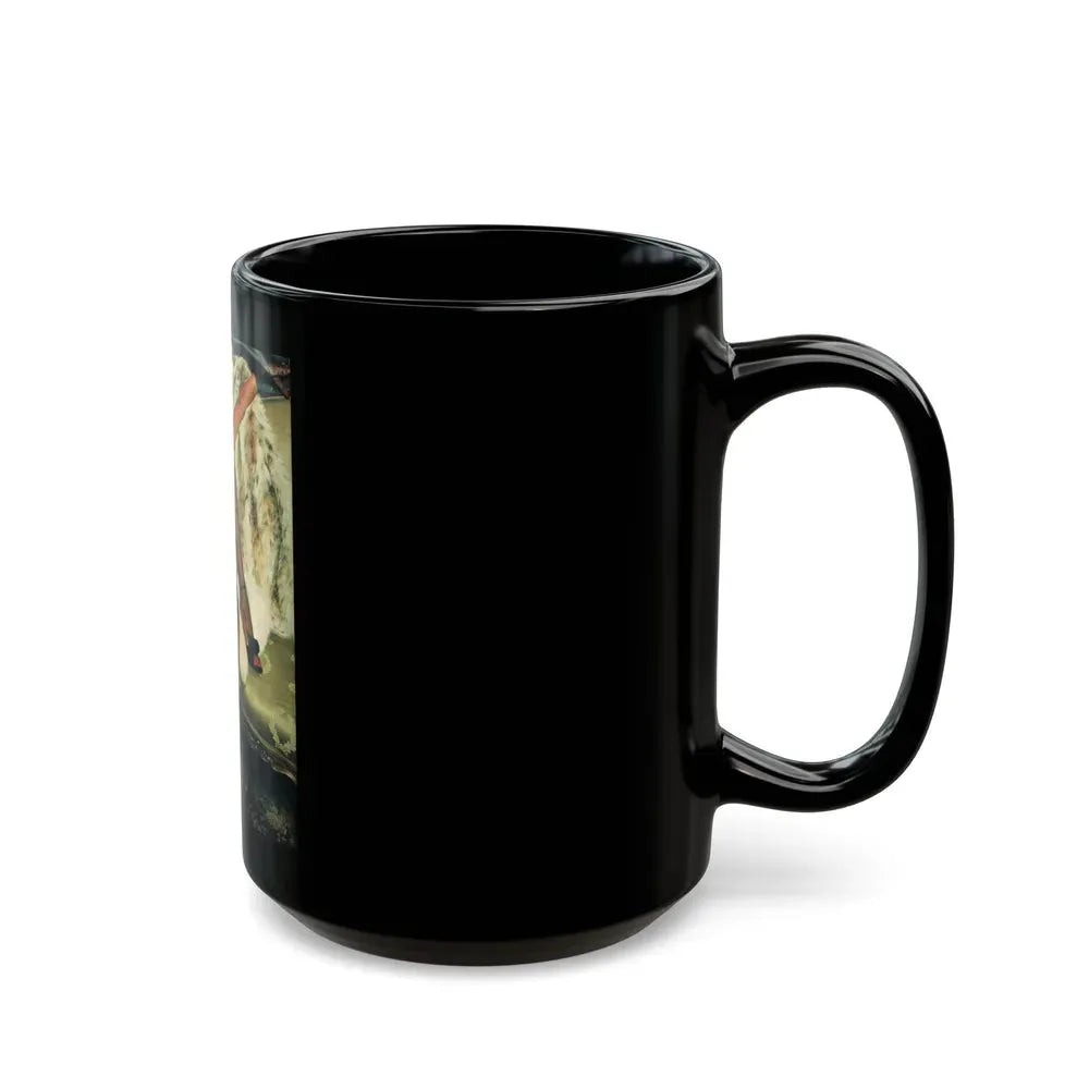 Joan Collins #13 (Vintage Female Icon) Black Coffee Mug - Go Mug Yourself
