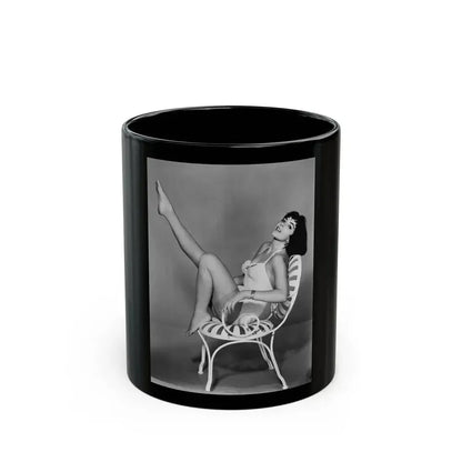 Joan Collins #134 (Vintage Female Icon) Black Coffee Mug 11oz - Go Mug Yourself