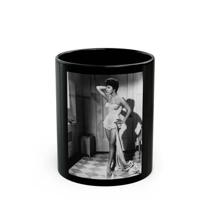 Joan Collins #16 (Vintage Female Icon) Black Coffee Mug 11oz - Go Mug Yourself