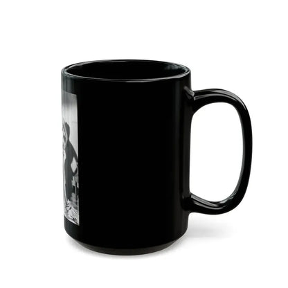 Joan Collins #16 (Vintage Female Icon) Black Coffee Mug - Go Mug Yourself