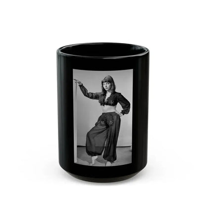 Joan Collins #18 (Vintage Female Icon) Black Coffee Mug 15oz - Go Mug Yourself