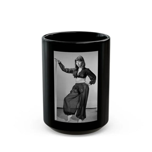 Joan Collins #18 (Vintage Female Icon) Black Coffee Mug 15oz - Go Mug Yourself